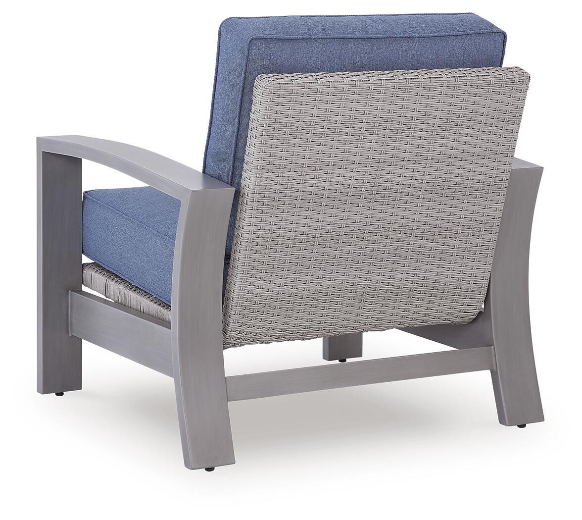 Ashley Dillon Beach Blue Gray Outdoor Spring Lounge Chair