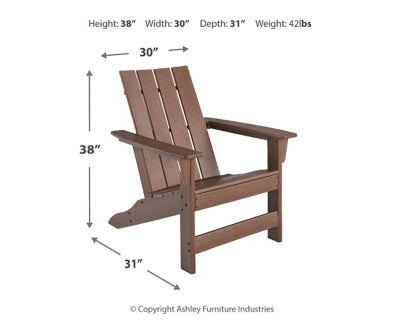 Ashley Emmeline Brown Adirondack Chair