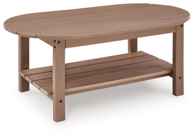 Ashley Cliffs Beach Driftwood Outdoor Coffee Table