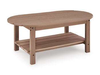 Ashley Cliffs Beach Driftwood Outdoor Coffee Table
