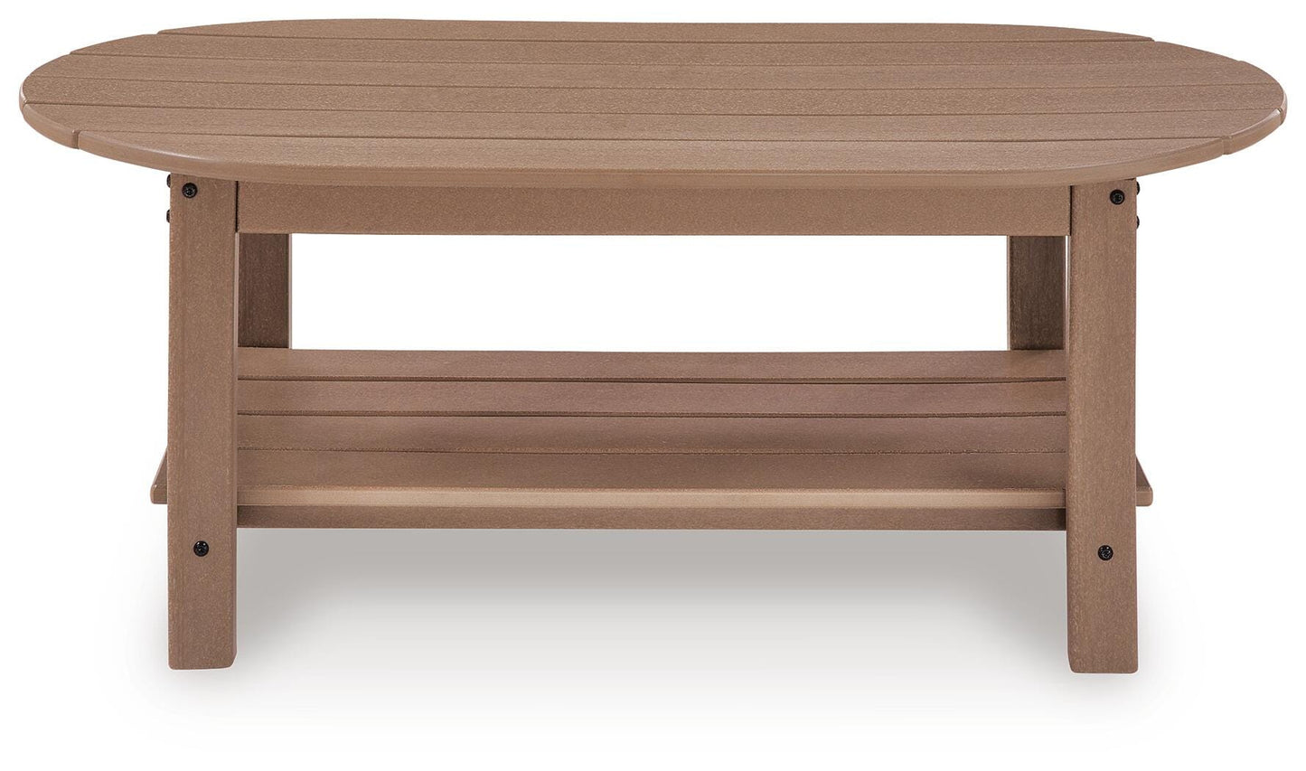 Ashley Cliffs Beach Driftwood Outdoor Coffee Table