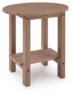 Ashley Cliffs Beach Driftwood Outdoor End Table