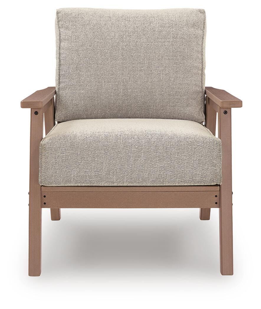 Ashley Cliffs Beach Driftwood Outdoor Lounge Chair with Cushion (Set of 2)