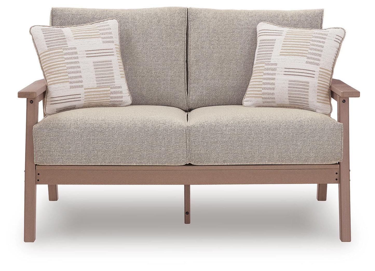 Ashley Cliffs Beach Driftwood Outdoor Loveseat with Cushion