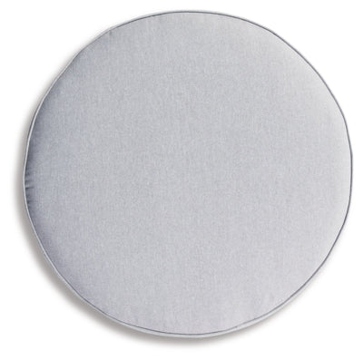 Ashley Harbor Court Gray Ottoman with Cushion