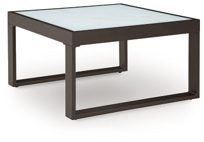 Ashley Beachloft Black Gray Outdoor Coffee Table