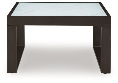 Ashley Beachloft Black Gray Outdoor Coffee Table