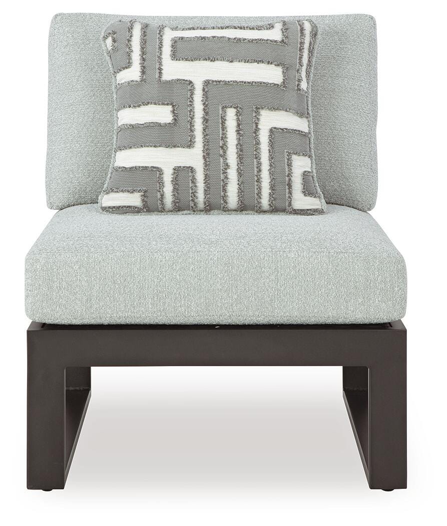 Ashley Beachloft Black Gray 4-Piece Outdoor Sectional