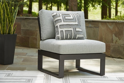 Ashley Beachloft Black Gray 5-Piece Outdoor Sectional