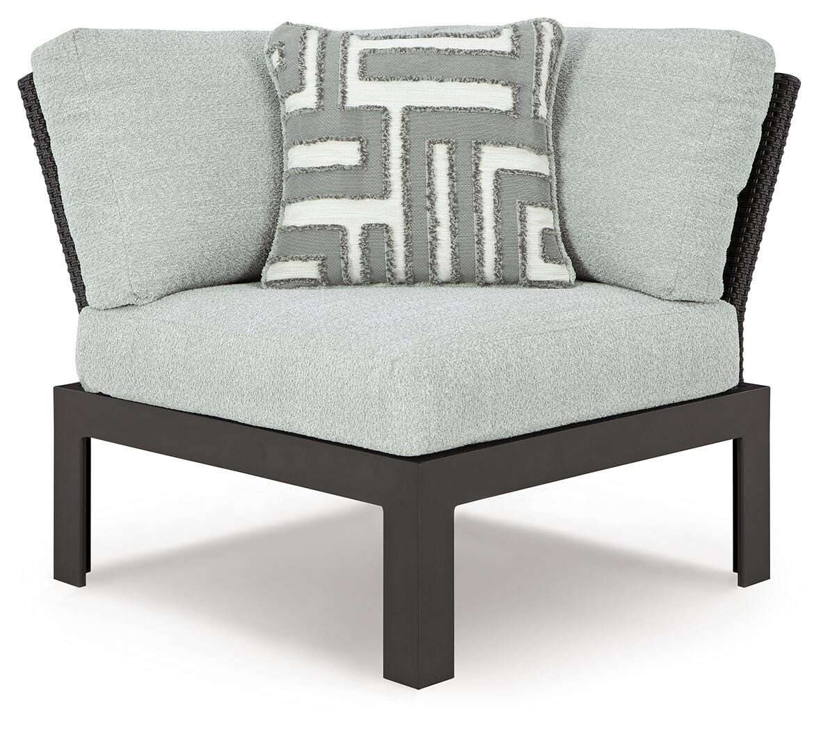 Ashley Beachloft Black Gray 4-Piece Outdoor Sectional