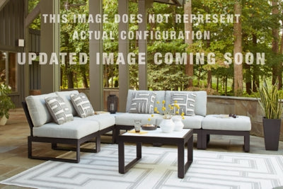 Ashley Beachloft Black 7-Piece Outdoor Sectional