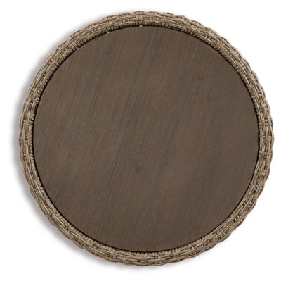 Ashley Danson Beige Outdoor End Table