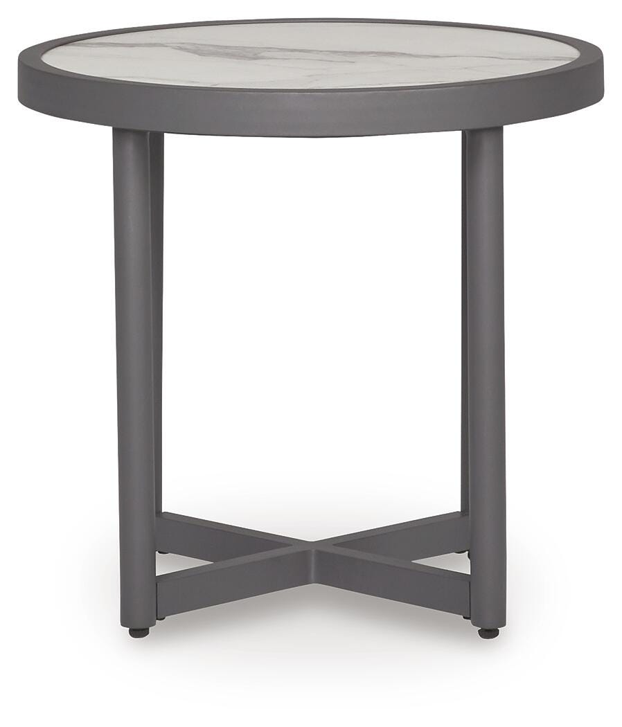 Ashley North Island Gray Outdoor End Table