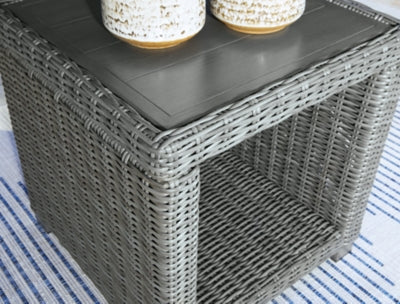 Ashley Elite Park Gray Outdoor End Table