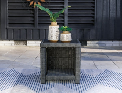 Ashley Elite Park Gray Outdoor End Table