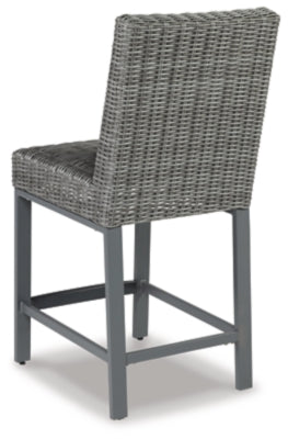 Ashley Palazzo Gray Outdoor Barstool (Set of 2)