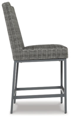 Ashley Palazzo Gray Outdoor Barstool (Set of 2)