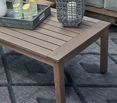 Ashley Hillside Barn Brown Outdoor Coffee Table