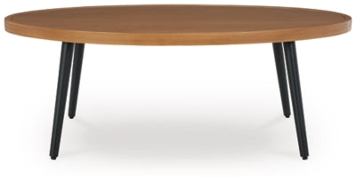 Ashley Horizon Hall Two-tone Brown Outdoor Coffee Table