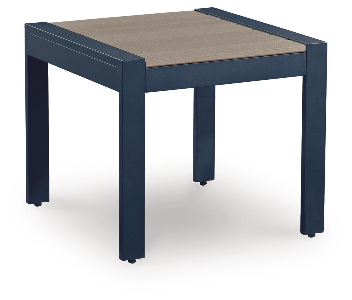 Ashley Mabry Shores Navy Blue Driftwood Outdoor End Table