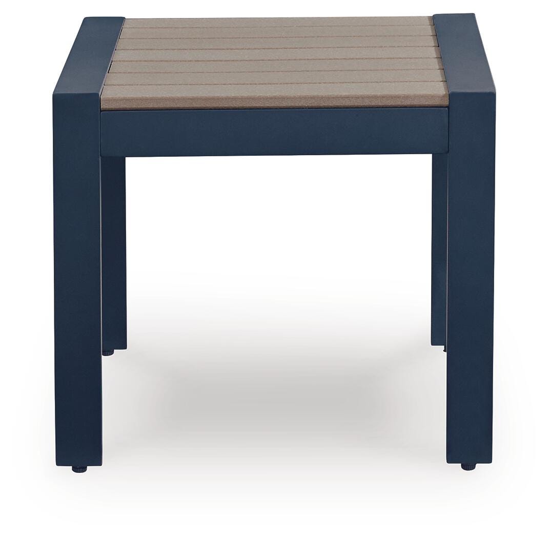 Ashley Mabry Shores Navy Blue Driftwood Outdoor End Table