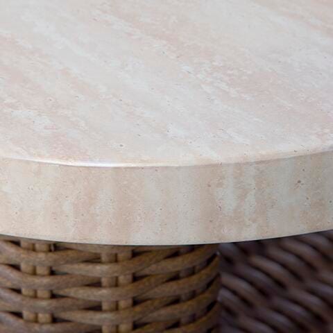 Ashley Angel Island Beige Brown Outdoor Coffee Table
