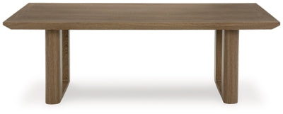 Ashley Serene Bay Dark Brown Outdoor Coffee Table