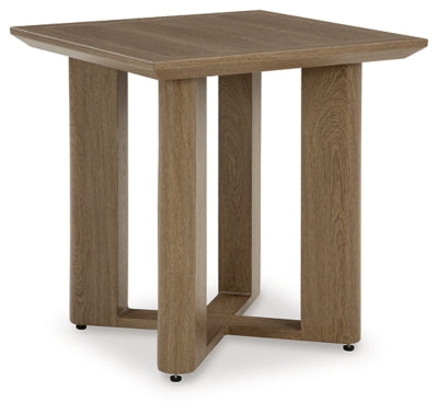 Ashley Serene Bay Dark Brown Outdoor End Table