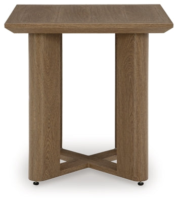 Ashley Serene Bay Dark Brown Outdoor End Table