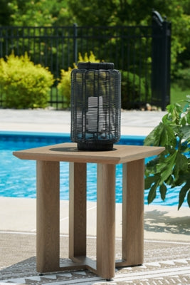 Ashley Serene Bay Dark Brown Outdoor End Table