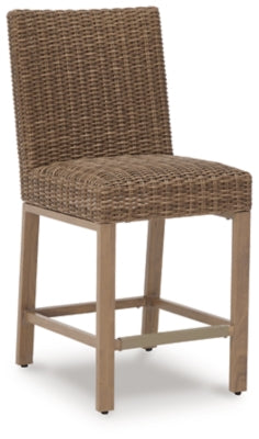 Ashley Walton Bridge Driftwood Outdoor Bar Stool (Set of 2)