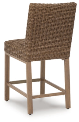 Ashley Walton Bridge Driftwood Outdoor Bar Stool (Set of 2)