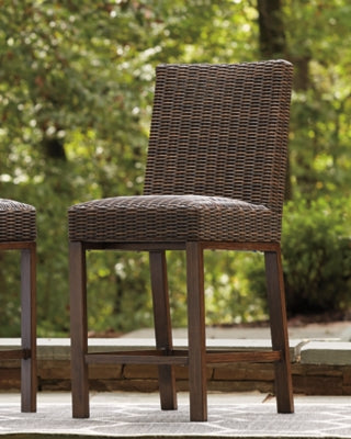Ashley Paradise Trail Medium Brown Bar Stool (Set of 2)