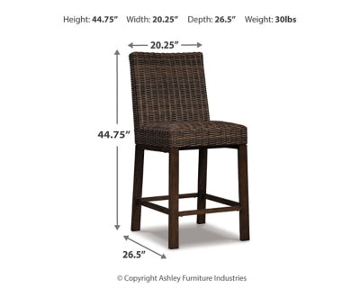 Ashley Paradise Trail Medium Brown Bar Stool (Set of 2)