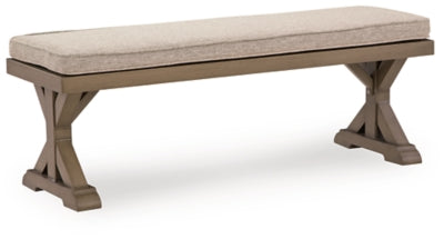 Ashley Revare Beach Beige Bench with Cushion