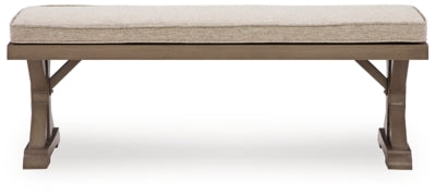 Ashley Revare Beach Beige Bench with Cushion