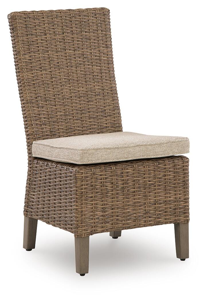 Ashley Revare Beach Beige Side Chair with Cushion (Set of 2)