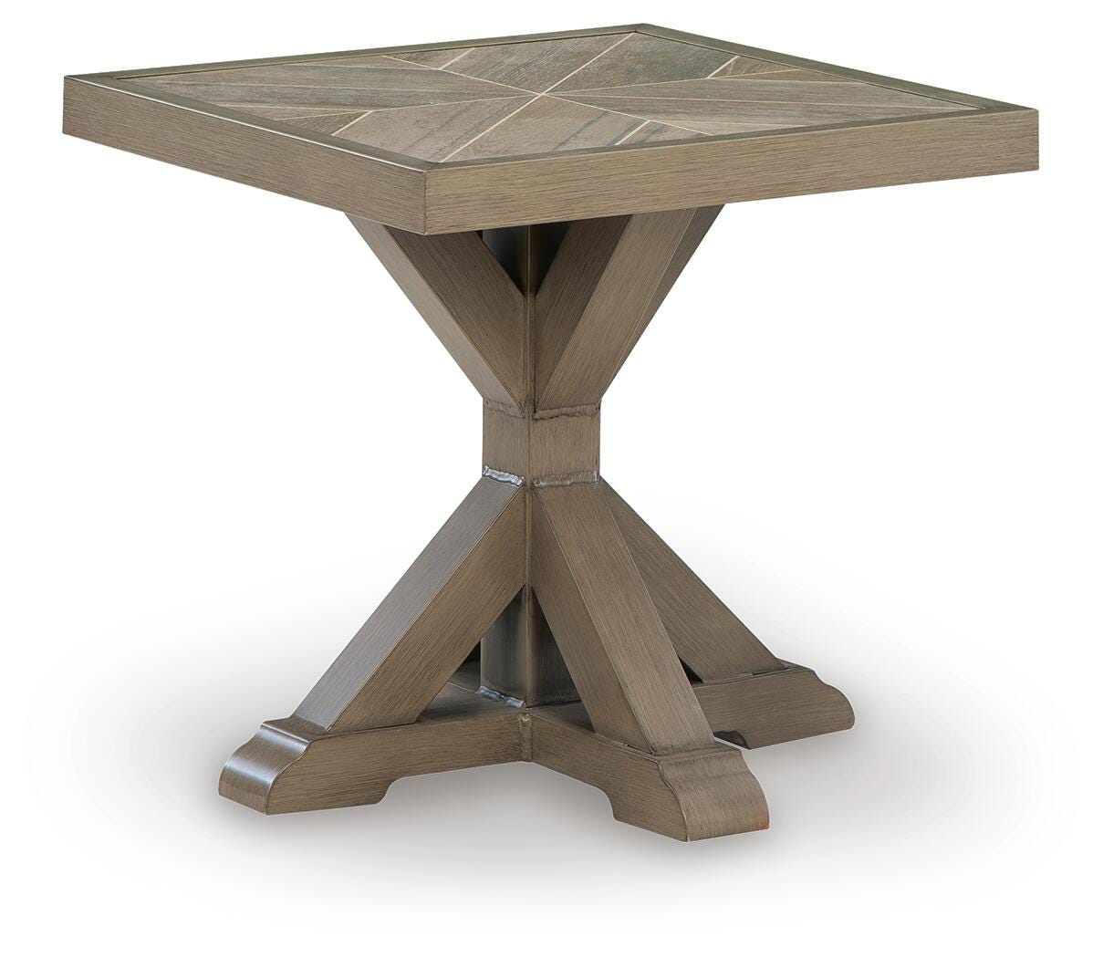 Ashley Revare Beach Beige Outdoor End Table