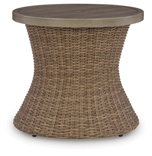Ashley Revare Beach Beige Outdoor End Table