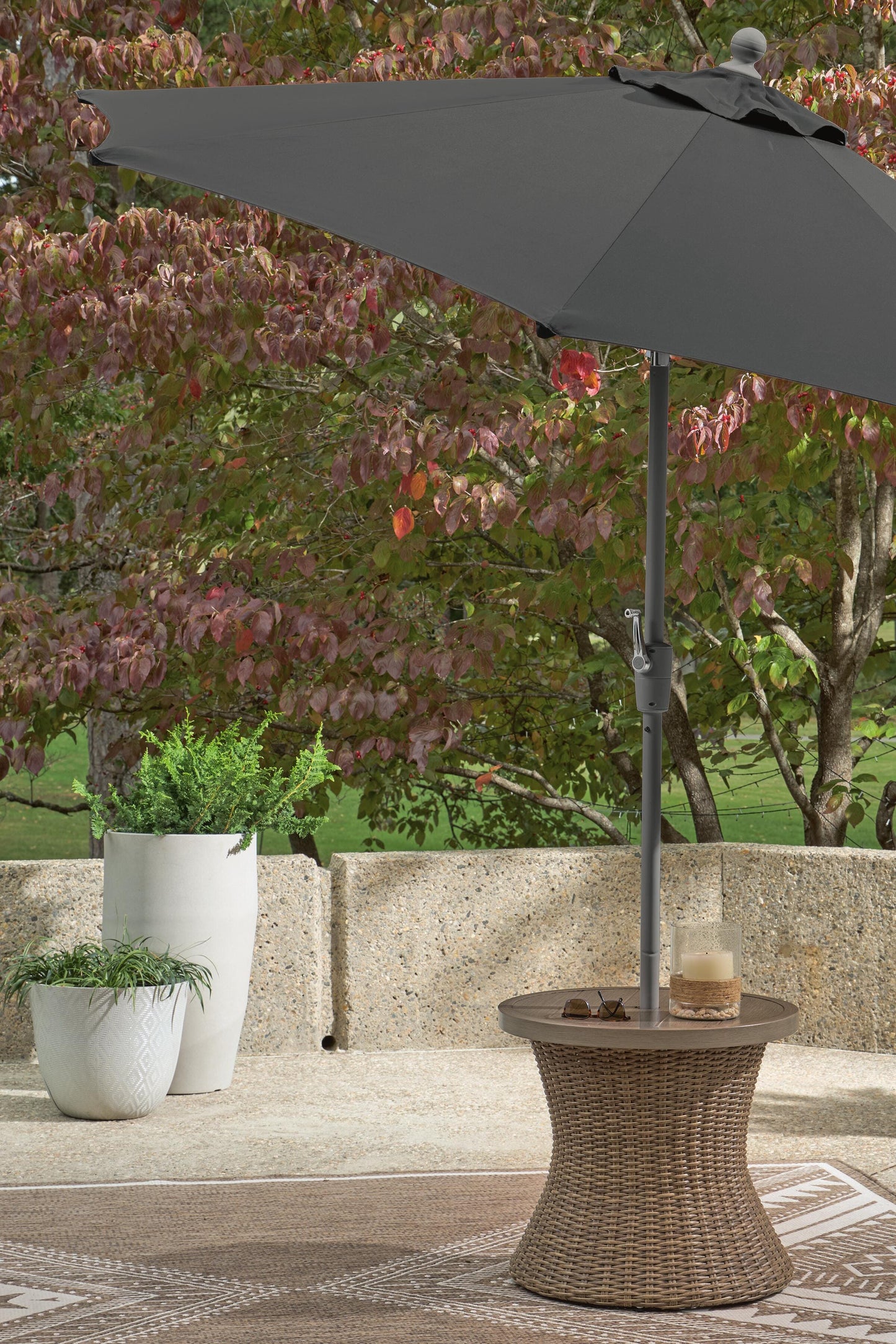 Ashley Revare Beach Beige Outdoor End Table