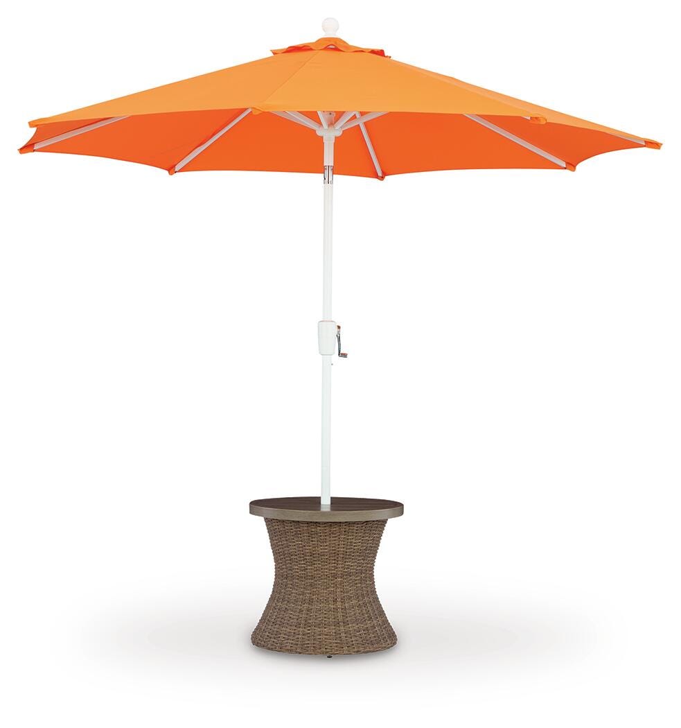 Ashley Revare Beach Beige Outdoor End Table