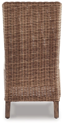 Ashley Beachcroft Beige Outdoor Side Chair with Cushion (Set of 2)