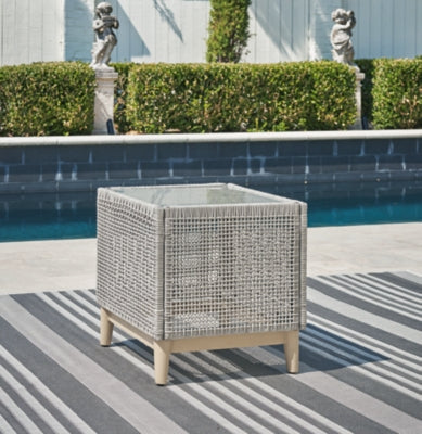 Ashley Seton Creek Gray Outdoor End Table