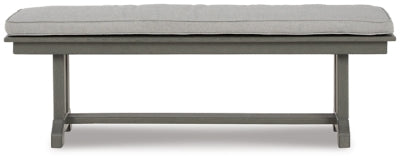Ashley Visola Gray Bench with Cushion