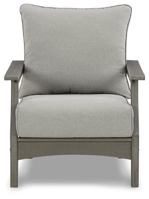Ashley Visola Gray Lounge Chair with Cushion (Set of 2)