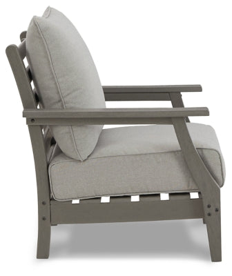 Ashley Visola Gray Lounge Chair with Cushion (Set of 2)