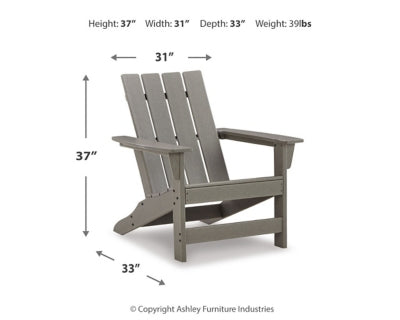 Ashley Visola Gray Adirondack Chair