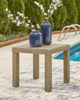 Ashley Silo Point Brown Outdoor End Table