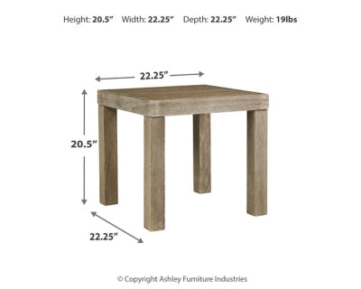 Ashley Silo Point Brown Outdoor End Table