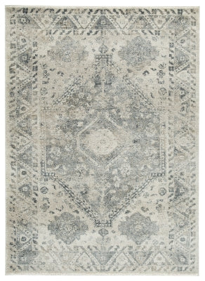 Ashley Precia Gray Cream 5'3" x 7'3" Rug